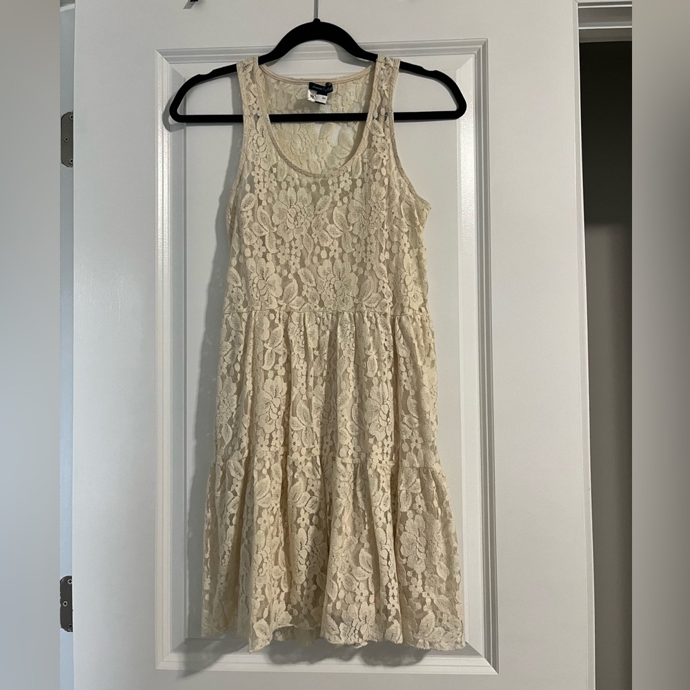 Women’s American Eagle Cream Lace Dress - Size XXS